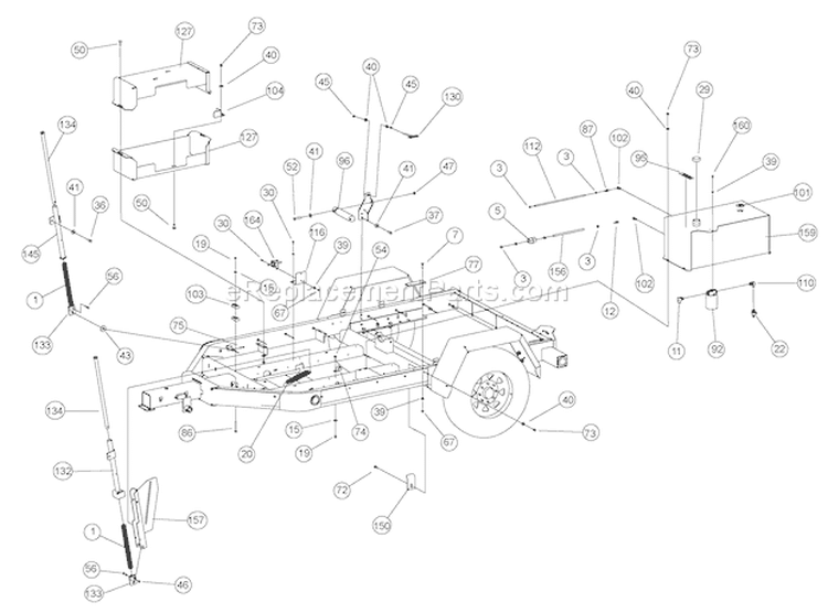 BaseáAssembly Diagram and Parts List for CH123DH 7812086 Bear Cat Chipper Shredder